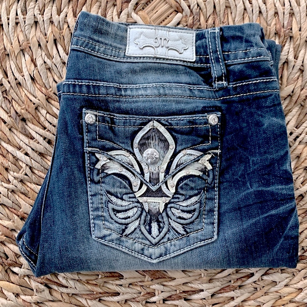 Miss Me Easy Boot Embellished Jean